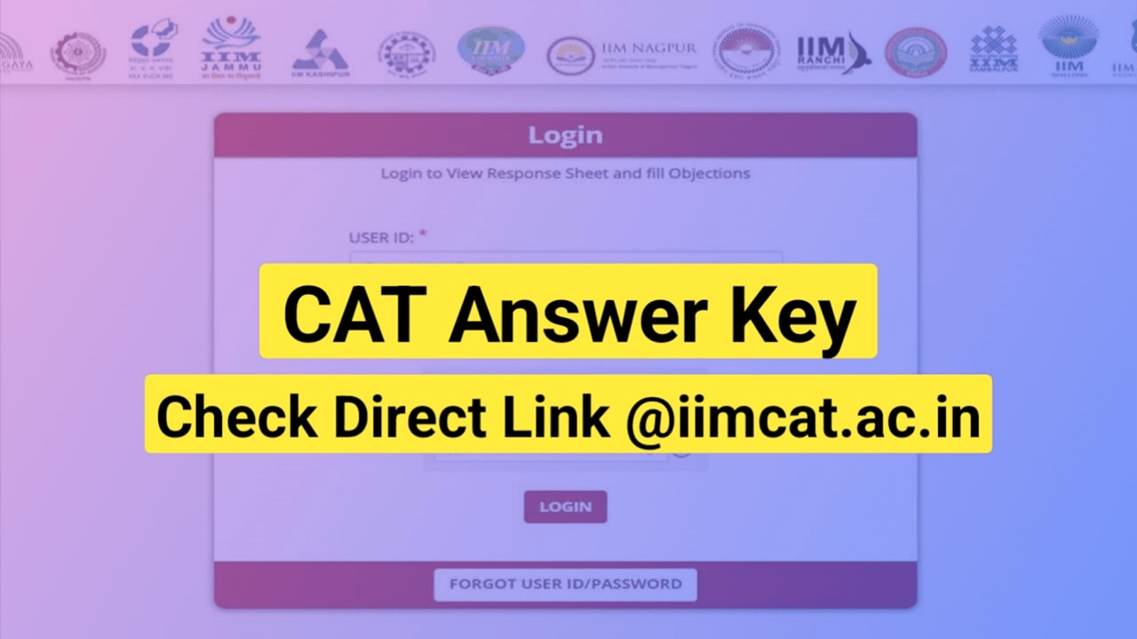 How to Download IIM CAT Answer Key?