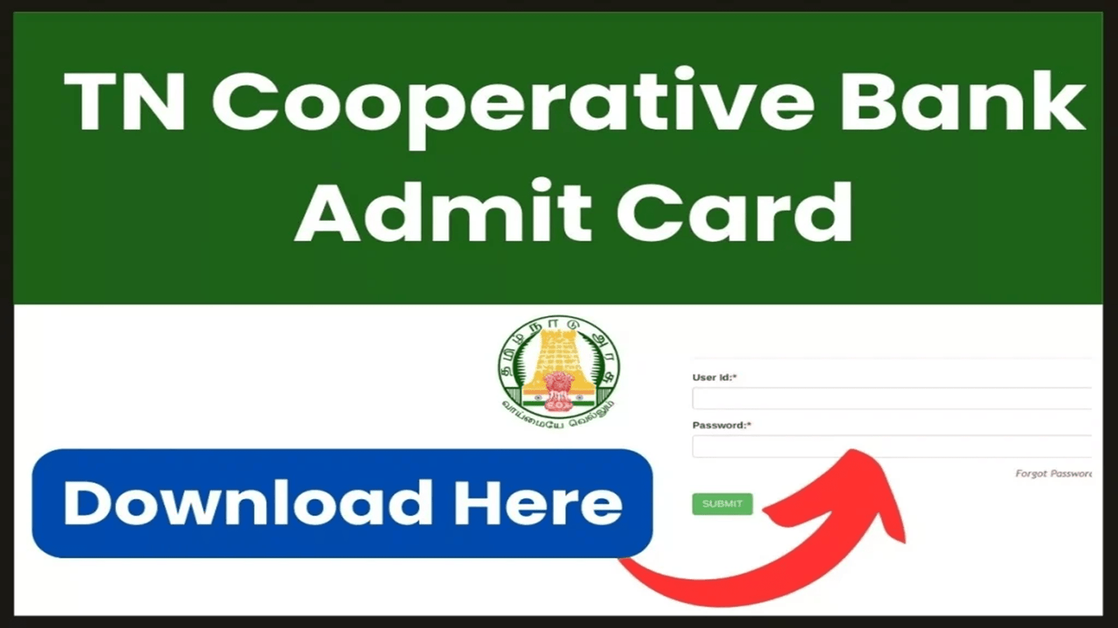 Tamil Nadu Cooperative Bank Admit Card 2023